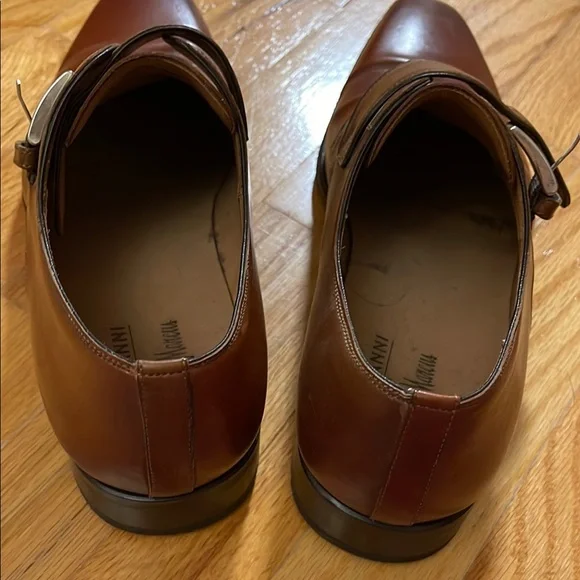 Magnanni Brown Leather Oxfords Classic Formal Shoes - Picture 3 of 5